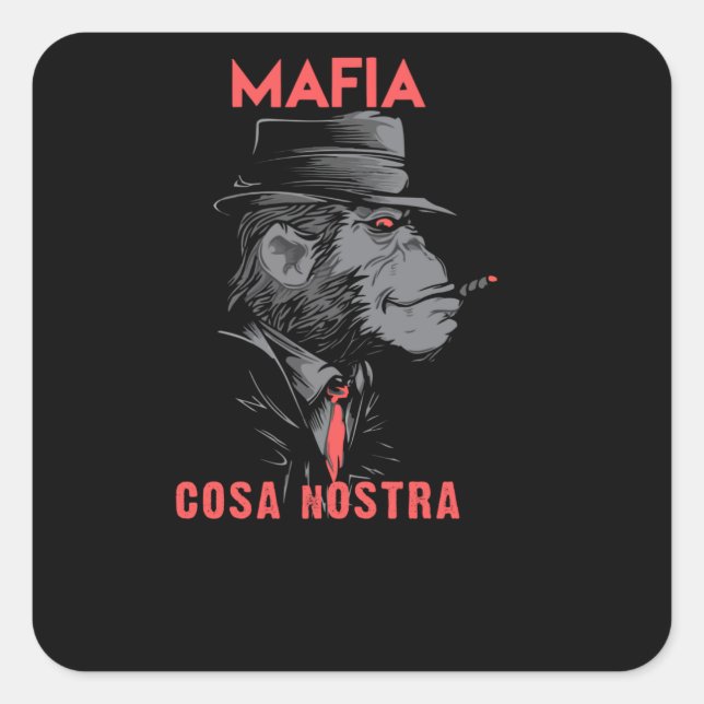 Sticker Carré Cosa Nostra (Devant)
