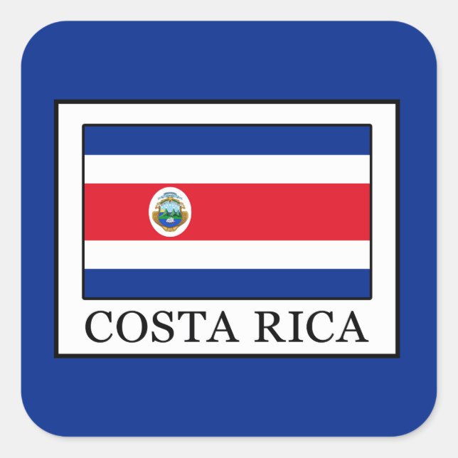 Sticker Carré Costa Rica (Devant)