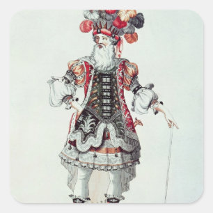 Sticker Carré Costume de ballet
