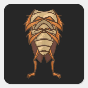 Sticker Carré Costume de cafard Halloween Cosplay facile