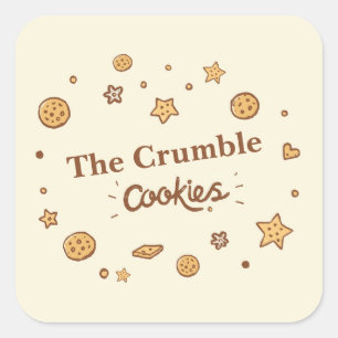 Sticker Carré Cosy Cookie Delties