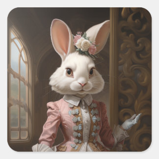 Sticker Carré Cotillion Bunny