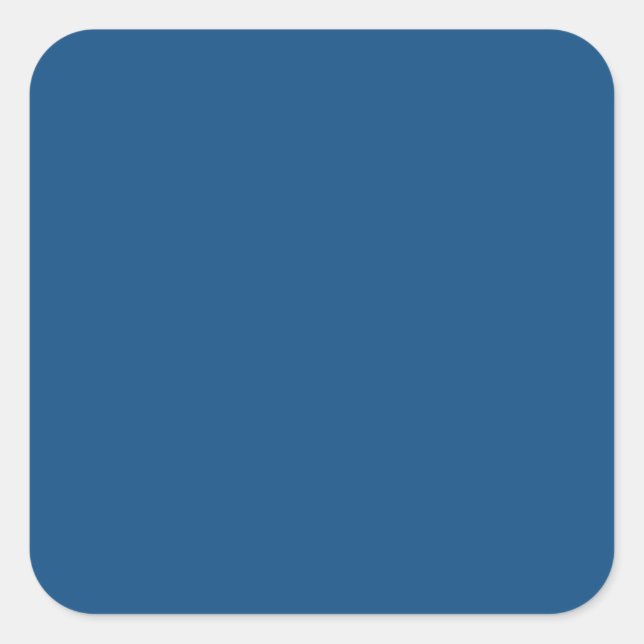 Sticker Carré Couleur bleu classique (Devant)