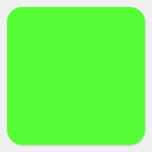 Sticker Carré Couleur de jumelage haute gamme néon vert