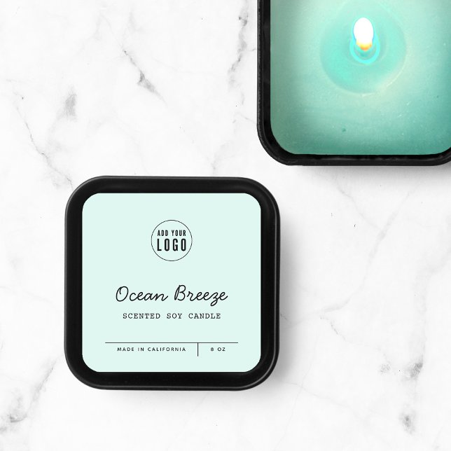 Sticker Carré Couleur personnalisée Ajouter des lignes de script (Créateur téléchargé)