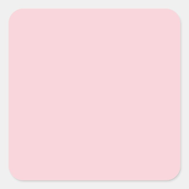 Sticker Carré Couleur rose pâle (Devant)