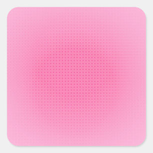 Sticker Carré Couleur rose personnalisée Modèle blanc élégant