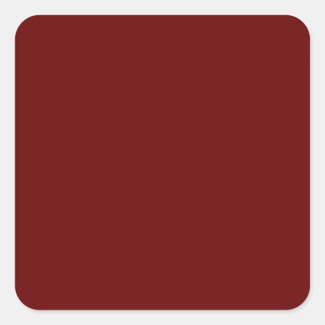 Sticker Carré couleur rouge (Devant)