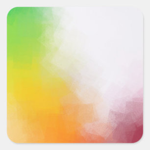 Sticker Carré Couleur tendance moderne élégante Art abstrait Vie
