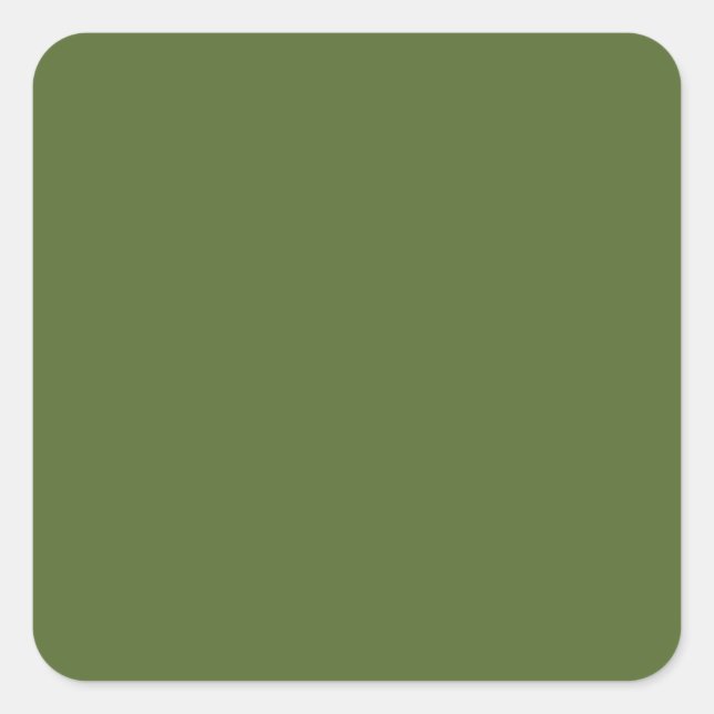 Sticker Carré couleur vert foncé (Devant)
