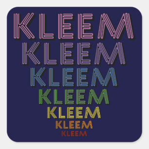 Sticker Carré Couleurs du Chakra Kleem