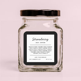 Sticker Carré Couleurs personnalisées Lignes de script Liste des