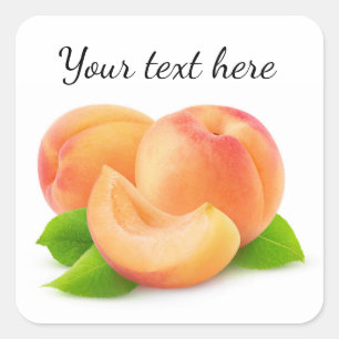 Sticker Carré Couper les abricots