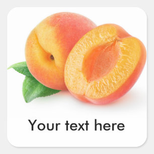 Sticker Carré Couper les abricots