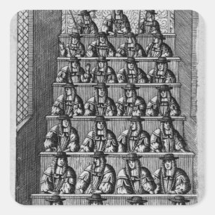 Sticker Carré Cour d'Aldermen, c.1690