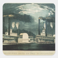 Course de minuit sur le Mississippi, 1875