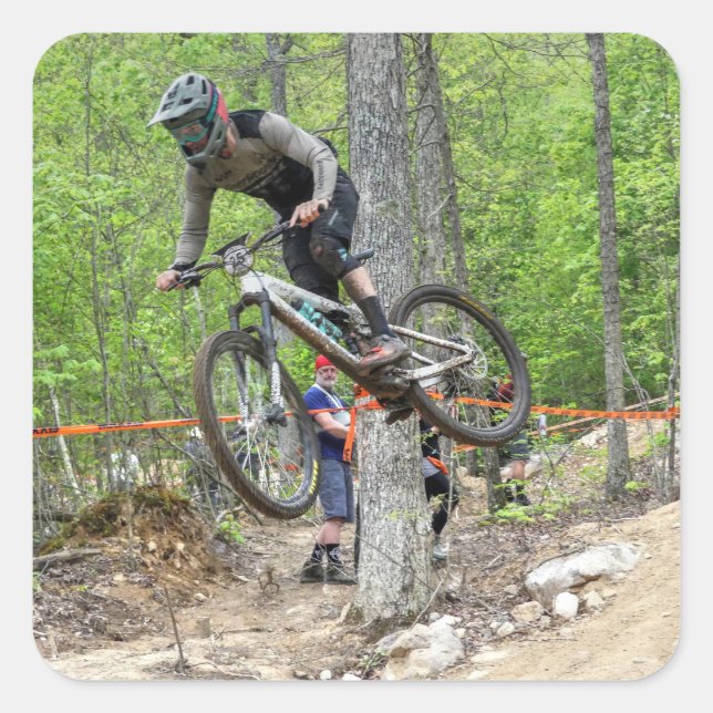 Sticker Carré Course VTT Enduro (Devant)