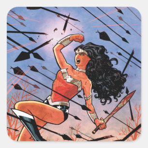 Sticker Carré Couverture de la femme de Wonder #1