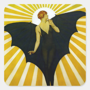 Sticker Carré Couverture du magazine Sunburst Coles Phillips