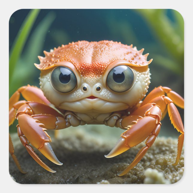 Sticker Carré Crabby Kid (Devant)