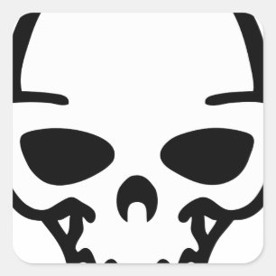 Sticker Carré crâne