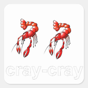 Sticker Carré Cray Cray
