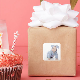 Sticker Carré Create Your Own Custom Kids Children Photo Modern
