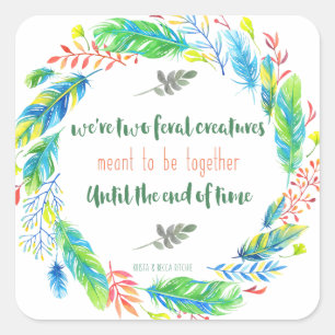 Sticker Carré Créatures fériques