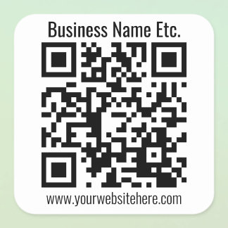 Sticker Carré CRÉER INSTANTANÉMENT UN Code QR SCANNABLE