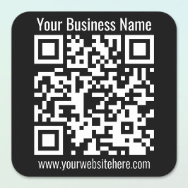 Sticker Carré CRÉER INSTANTANÉMENT UN Code QR SCANNABLE