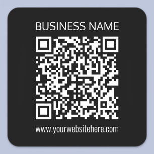 Sticker Carré Créer un code QR instantanément avec l'URL du site