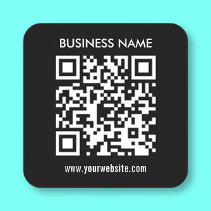 Sticker Carré Créer un code QR instantanément Design simple mo