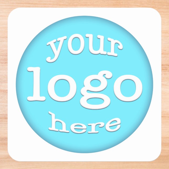 Sticker Carré Créer un logo d'événement Office Entreprise Person (Create Custom Company Business Office Event Logo Square Sticker)