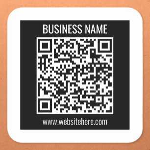 Sticker Carré Créez un code QR moderne instantanément