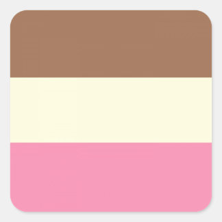 Sticker Carré Crème de glace napolitaine