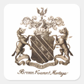 Sticker Carré CRÊTE FAMILIALE Brown