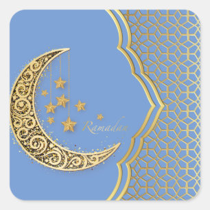 Sticker Carré Croissant du ramadan