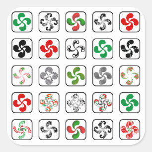 Sticker Carré Croix Basques