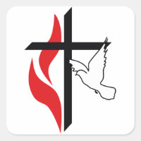 Croix méthodiste et colombe