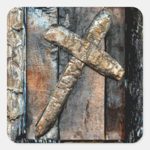 Sticker Carré Cross of Strength