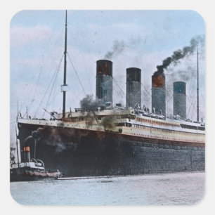 Sticker Carré Cru titanique de RMS Belfast Irlande