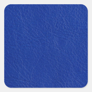 Sticker Carré Cuir bleu
