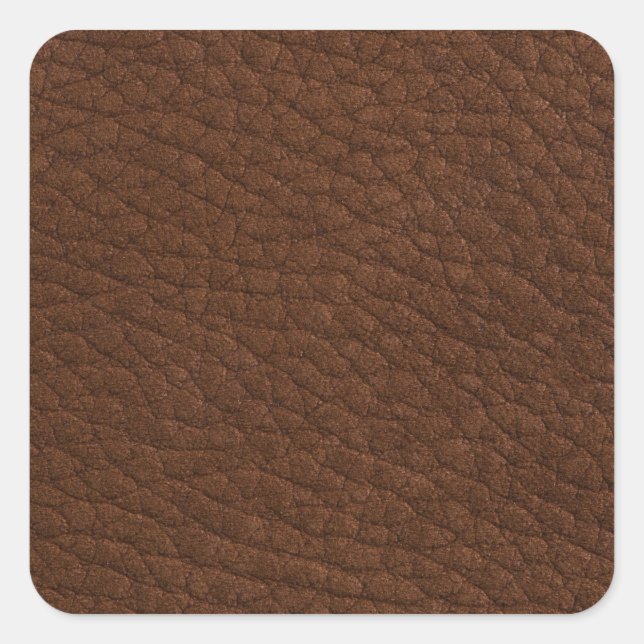Sticker Carré Cuir Brown (Devant)