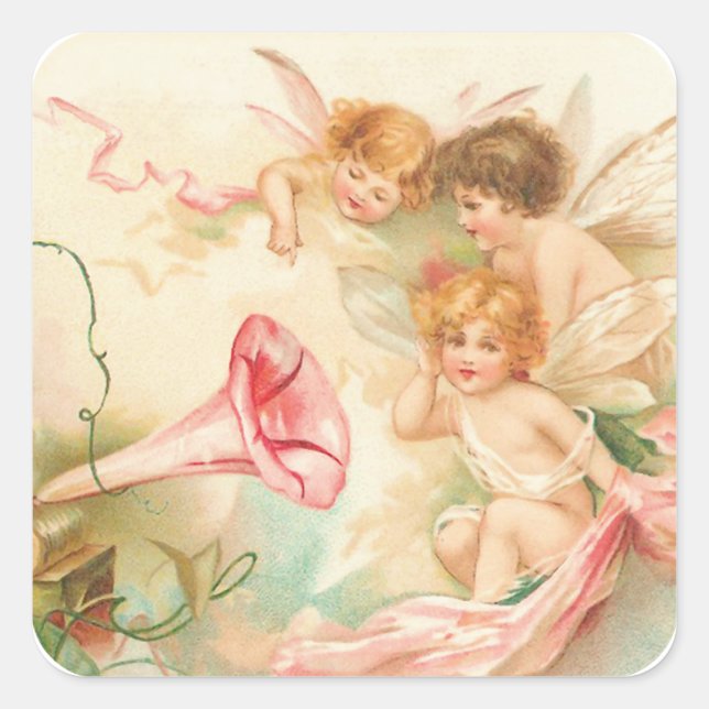 Sticker Carré Cupid Angel´s I (Devant)