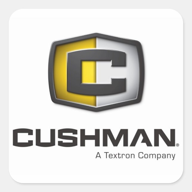 Sticker Carré Cushman Logo décalque (Devant)