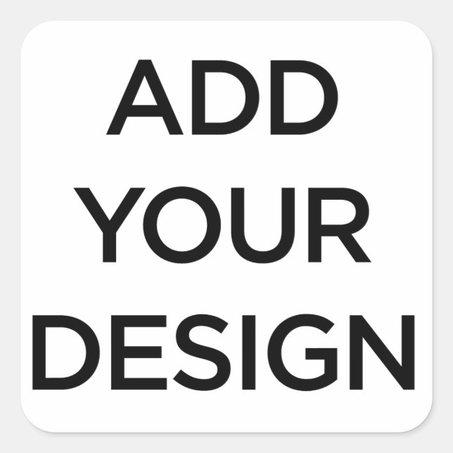 Sticker Carré Custom Made (Devant)