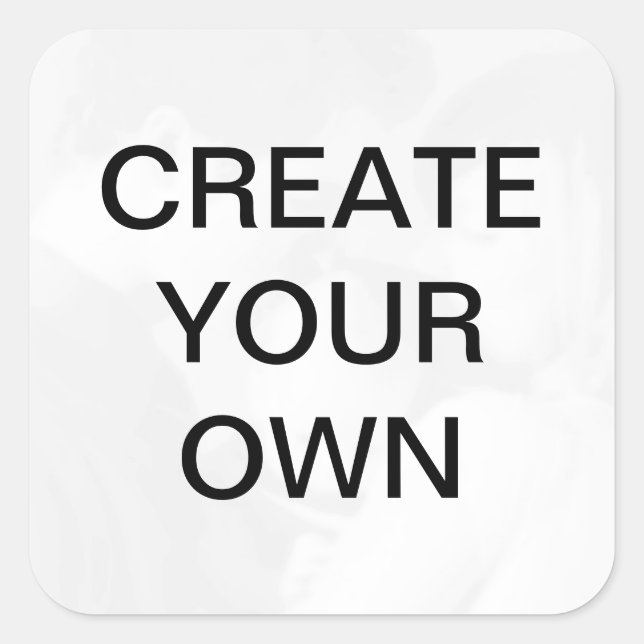 Sticker Carré Customisez votre propre (Devant)