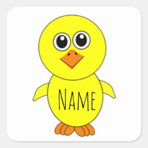 Sticker Carré Cute Chick Thunder_Cove
