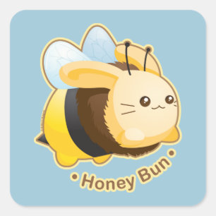 Sticker Carré Cute Lapey Bun Bunny