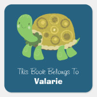 Cute Turtle Boplate Nom personnalisé